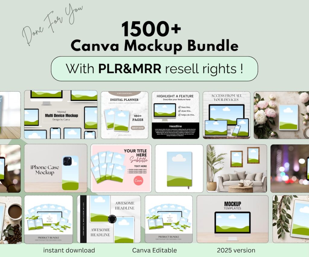 Editable Mockup Templates for Professional Product Presentation